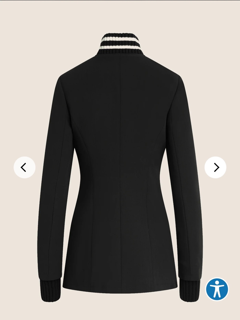 Favorite Daughter - THE VARSITY BLAZER - Black - Size M - Picture 3 of 7